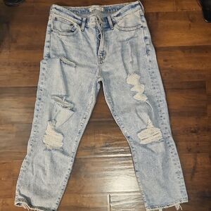 Abercrombie & Fitch Mid Rise Blue Jeans